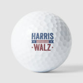 Harris Walz 2024 Verkiezingen Kamala Tim Waltz Ame Golfballen (Voorkant)