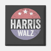Harris Walz 2024 Verkiezingen Kamala Tim Waltz Ame Magneet (Voorkant)