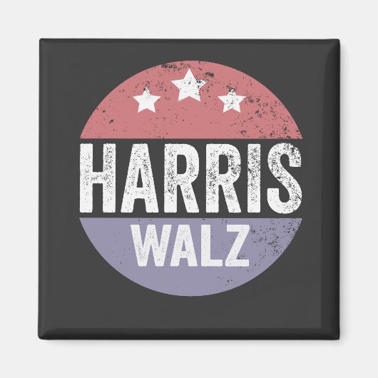 Harris Walz 2024 Verkiezingen Kamala Tim Waltz Ame Magneet (Voorkant)