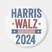 Harris Walz 2024 Verkiezingen Kamala Tim Waltz Ame Magneet (Voorkant)