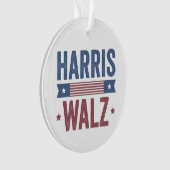 Harris Walz 2024 Verkiezingen Kamala Tim Waltz Ame Ornament (voorkant)