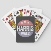Harris Walz 2024 Verkiezingen Kamala Tim Waltz Ame Pokerkaarten (Achterkant)