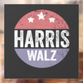 Harris Walz 2024 Verkiezingen Kamala Tim Waltz Ame Raamsticker (Vel 2)