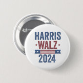 Harris Walz 2024 Verkiezingen Kamala Tim Waltz Ame Ronde Button 5,7 Cm (Voorkant /achterkant)