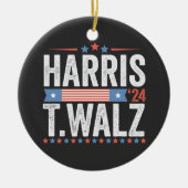 Harris Walz 2024 Verkiezingen Kamala Tim Waltz Keramisch Ornament (Voorkant)