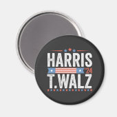 Harris Walz 2024 Verkiezingen Kamala Tim Waltz Magneet (Voorkant / Achterkant)