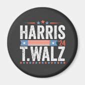 Harris Walz 2024 Verkiezingen Kamala Tim Waltz Magneet (Voorkant)