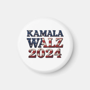 Harris Walz 2024 Verkiezingen Kamala Tim Waltz Magneet