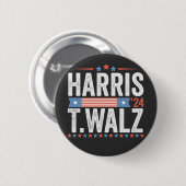Harris Walz 2024 Verkiezingen Kamala Tim Waltz Ronde Button 5,7 Cm (Voorkant /achterkant)