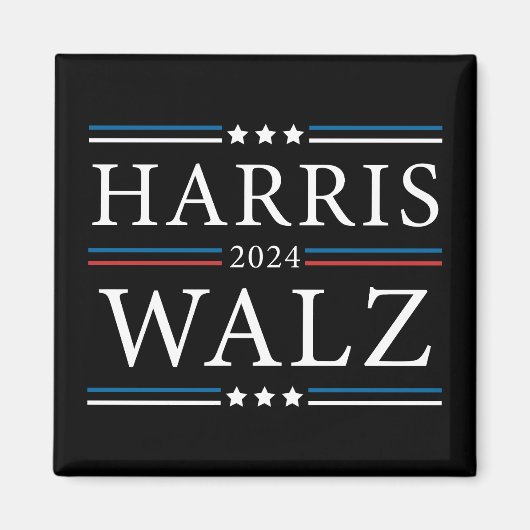 Harris Walz 2024 verkiezingen Magneet (Voorkant)