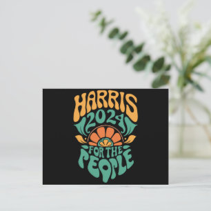 Harris Walz 2024 Verkiezingen President Kamala Har Briefkaart