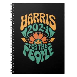 Harris Walz 2024 Verkiezingen President Kamala Har Notitieboek