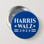 Harris Walz 2024 verkiezingscampagne Ronde Button 7,6 Cm (Voorkant /achterkant)