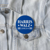 Harris Walz 2024 verkiezingscampagne Ronde Button 7,6 Cm (In situ)
