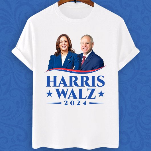 Harris Walz 2024 verkiezingsfoto T-shirt