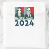 Harris Walz 2024 Vierkante Sticker (Tas)