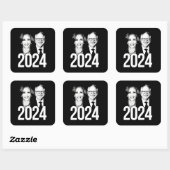 Harris Walz 2024 Vierkante Sticker (Vel)
