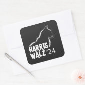 Harris Walz 2024 Vierkante Sticker (Envelop)