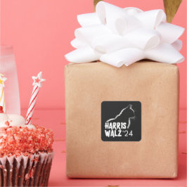 Harris Walz 2024 Vierkante Sticker