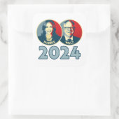 Harris Walz 2024 Vierkante Sticker (Tas)