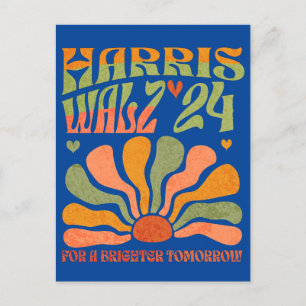 Harris Walz 2024, voor een betere toekomst Briefkaart