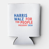 Harris Walz 2024 voor het volk Blikjeskoeler (Voorkant)