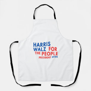 Harris Walz 2024 voor het volk Schort