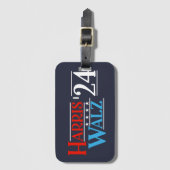 Harris Walz 2024 voor President Bagagelabel (Voorkant (verticaal))