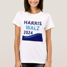 Harris Walz 2024 voor President Blue Wave