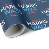 Harris Walz 2024 voor President Cadeaupapier (Rol Hoek)