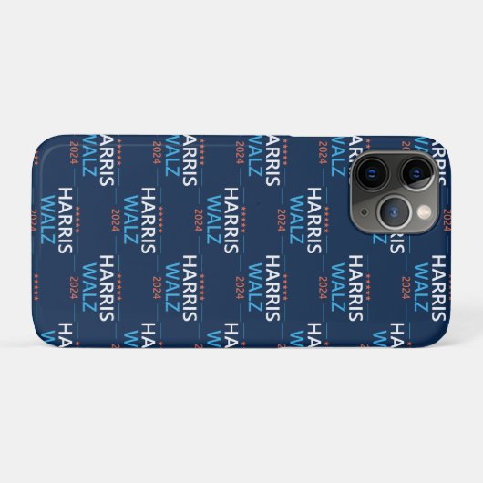 Harris Walz 2024 voor President Case-Mate iPhone Case (Achterkant (horizontaal))