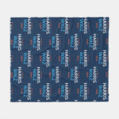 Harris Walz 2024 voor President Fleece Deken (Voorkant (Horizontaal))