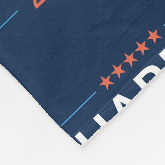 Harris Walz 2024 voor President Fleece Deken (Hoek)