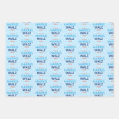 Harris Walz 2024 voor President Inpakpapier Vel (Voorkant 3)