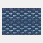 Harris Walz 2024 voor President Inpakpapier Vel (Voorkant)