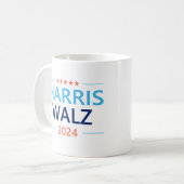 Harris Walz 2024 voor President Koffiemok (Voorkant links)