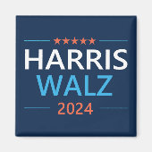 Harris Walz 2024 voor President Magneet (Voorkant)