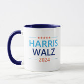 Harris Walz 2024 voor President Mok (Links)