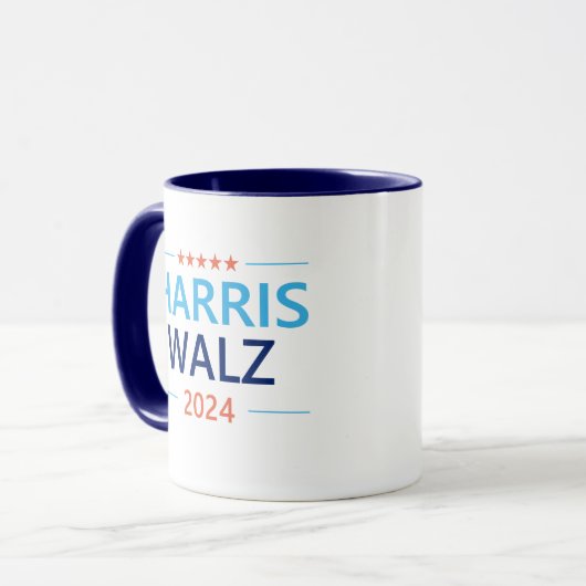 Harris Walz 2024 voor President Mok (Voorkant links)