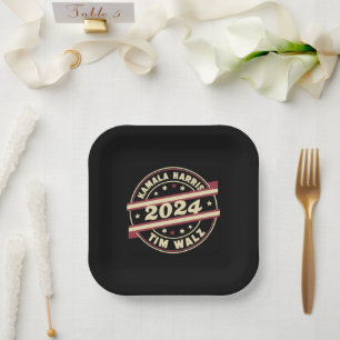 Harris Walz 2024 voor President Patriottische Kama Papieren Bordje