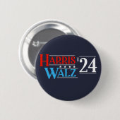 Harris Walz 2024 voor President Ronde Button 5,7 Cm (Voorkant /achterkant)