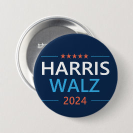 Harris Walz 2024 voor President Ronde Button 7,6 Cm