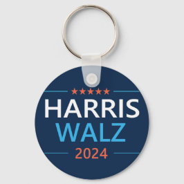 Harris Walz 2024 voor President Sleutelhanger