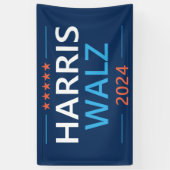 Harris Walz 2024 voor President Spandoek (Verticaal)