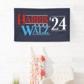 Harris Walz 2024 voor President Spandoek (Insitu)