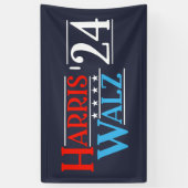 Harris Walz 2024 voor President Spandoek (Verticaal)