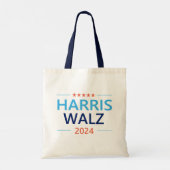 Harris Walz 2024 voor President Tote Bag (Achterkant)