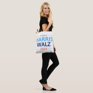 Harris Walz 2024 voor President Tote Bag