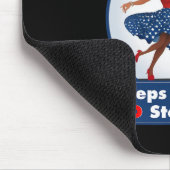 Harris Walz 2024 Waltz Dance 2 Stappen Voorwaarts Muismat (Hoek)