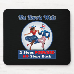 Harris Walz 2024 Waltz Dance 2 Stappen Voorwaarts  Muismat